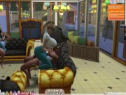 The Sims 4: Passionate sex on the couch for 8 people 7/16