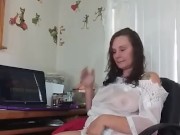 AngelGrave Watches Porn and Fucks Herself with Her Toy 2/16