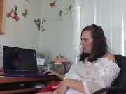 AngelGrave Watches Porn and Fucks Herself with Her Toy 3/16