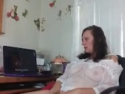 AngelGrave Watches Porn and Fucks Herself with Her Toy 4/16