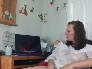 AngelGrave Watches Porn and Fucks Herself with Her Toy 7/16