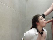 Submissive Slut bound with Duct Tape Throat Fucked Sloppy Deepthroat 14/16