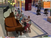 The Sims 4:6 people playing the piano for sex 12/16