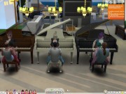 The Sims 4:6 people playing the piano for sex 4/16
