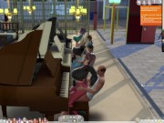 The Sims 4:6 people playing the piano for sex 5/16