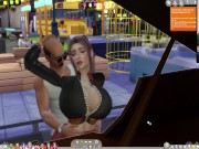 The Sims 4:6 people playing the piano for sex 8/16