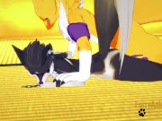 Furry Hentai Zelda Digimon - Wolf Link is fucked by Renamon 15/16