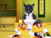 Furry Hentai Zelda Digimon - Wolf Link is fucked by Renamon 3/16
