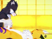 Furry Hentai Zelda Digimon - Wolf Link is fucked by Renamon 7/16