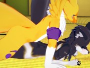Furry Hentai Zelda Digimon - Wolf Link is fucked by Renamon 9/16