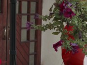 Sun-kissed and small-breasted girl lets him fuck her ass on all fours 2/16