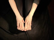 Condom play Feet Fetish Fake Cum
