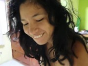 My latin girlfriend likes to play on morning! Christina Rio 2/16