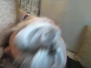 Mature blonde Russian whore sucksing 12/16