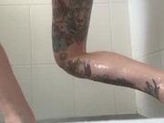 Sexy body in the shower 2/16