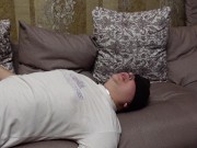 Mistress in Tights Pantyhose Facesitting Femdom foot fetish sexwife gray socks 16/16