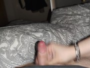 He cums an incredible amount even though he has such a small dick *black long nails helping hand* 5/16