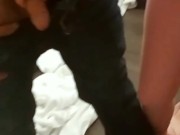 Morning pee neighbor hadn't felt a dick before 5/16