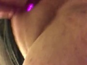 Playing with my pussy and big titties 13/16