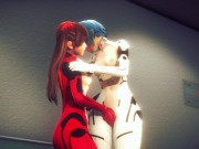 Asuka and Rei having hot lesbian sex(3D PORN)|Neon Genesis Evangelion 2/16