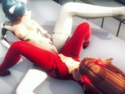 Asuka and Rei having hot lesbian sex(3D PORN)|Neon Genesis Evangelion 4/16
