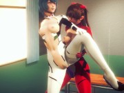 Asuka and Rei having hot lesbian sex(3D PORN)|Neon Genesis Evangelion 9/16