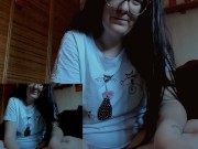 Your Italian giantess puts you inside her pussy with this endoscope 6/16