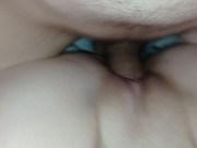 Sperma fließt aus ihrer nassen Muschi, Sperma in ihr 13/16