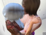 I Lick my Asian Girlfriend's Pussy While we Shower - Sexual Hot Animation 15/16