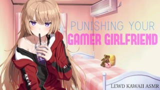 Fessée votre copine gamer pour faire rager (ASMR anglais) (Sound ...