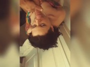 Sexy chick from front desk deep throated my dick 13/16