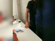 Sexy chick from front desk deep throated my dick 3/16