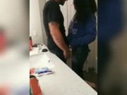 Sexy chick from front desk deep throated my dick 4/16