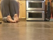 My housekeeper : naked on the floor on all fours ! 7/16