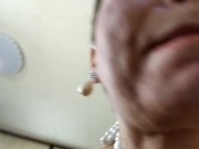 Capture of a strong dick with a pearl necklace & other pranks of a mature couple! Only hot close-ups 13/16