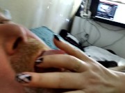 Capture of a strong dick with a pearl necklace & other pranks of a mature couple! Only hot close-ups 8/16
