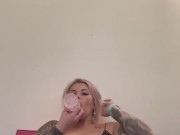 pantyhose x big dildo play 12/16