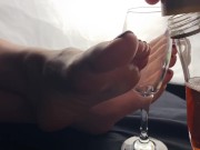  ASMR: SEXY FEET, CHAMPAGNE & LICKING 10/16
