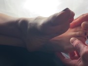  ASMR: SEXY FEET, CHAMPAGNE & LICKING 4/16