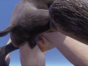 Wild Life / Kira Lion Furry gets Facefucked 13/16