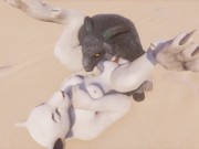 Wild Life / Kira Lion Furry gets Facefucked 14/16