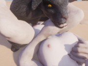 Wild Life / Kira Lion Furry gets Facefucked 16/16