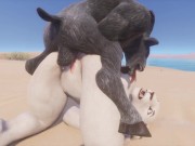 Wild Life / Kira Lion Furry gets Facefucked 8/16