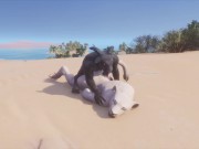 Wild Life / Kira Lion Furry gets Facefucked 9/16