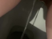 Girl pissing desperation long piss squirt 2/16