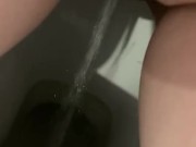 Girl pissing desperation long piss squirt 6/16