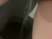 Girl pissing desperation long piss squirt 8/16