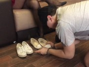 lick shoes dirty best moment part 1 Shoes Worship foot fetish feet FEMDOM 10/16