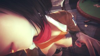 ATTACK ON TITAN] POV You found Mikasa at the bar (3D PORN 60 FPS ...