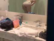 He catches me with dildo cums on my face 2/16